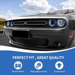 RAZPOY Blue Headlight Lamp Cover for Dodge Challenger
