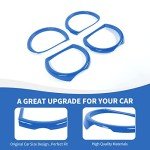 RAZPOY Blue Headlight Lamp Cover for Dodge Challenger