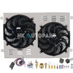 Performance Aluminum Radiator Shroud with Dual Fans