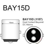 4Pcs 24V 21/5W BAY15D Car Bulbs
