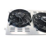 Performance Aluminum Radiator Shroud with Dual Fans