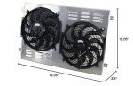 Performance Aluminum Radiator Shroud with Dual Fans
