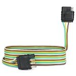 8ft 4-Way Trailer Wire Extension with 4-Pin Plug