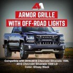 Chevrolet Silverado 1500 Armor Grille with LED Lights
