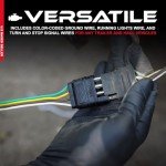 8ft 4-Way Trailer Wire Extension with 4-Pin Plug