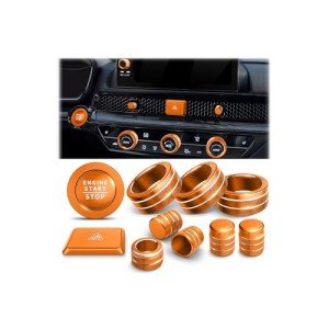 Honda Civic & CRV Accessories - 11pcs Knob Cover (Orange)