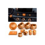 Honda Civic & CRV Accessories - 11pcs Knob Cover (Orange)