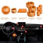 Honda Civic & CRV Accessories - 11pcs Knob Cover (Orange)