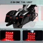 Custom Smoked LED Tail Lights for Harley Motorcycles