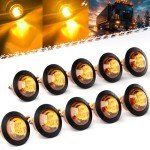 Amber Strobe & Marker Lights for Trailers and Trucks