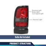 Dodge Ram 1500/2500/3500 Tail Light Assembly Pair