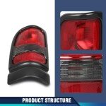 Dodge Ram 1500/2500/3500 Tail Light Assembly Pair