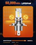 Super Bright H4/9003 Fog Light Bulbs - Pack of 2
