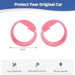 Pink Angry Eyes Headlight Covers for Jeep Wrangler JK