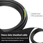 26FT 4Pin 5Wire Waterproof Trailer Wiring Harness