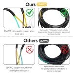26FT 4Pin 5Wire Waterproof Trailer Wiring Harness