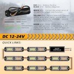 12-LED Emergency Strobe Light Kit for Vehicles