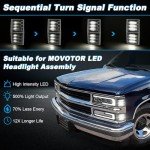MOVOTOR LED Side Marker Lights for Chevy Trucks