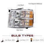 Chevy Silverado Headlight Assembly Replacement Pair