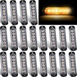 20 Pack LED Strobe Lights for Vehicles and Trucks