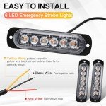 20 Pack LED Strobe Lights for Vehicles and Trucks