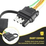 Oyviny 22FT 4 Pin Trailer Wiring Harness Kit