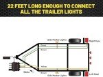 Oyviny 22FT 4 Pin Trailer Wiring Harness Kit