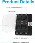 6-Way Fuse Block with LED Warning Light Kit
