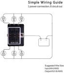 6-Way Fuse Block with LED Warning Light Kit