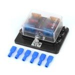 6-Way Fuse Block with LED Warning Light Kit