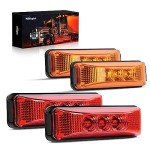 Nilight 4PCS 3.9 Inch LED Trailer Marker Lights