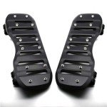 MZS Motorcycle Passenger Floorboards Set - Black