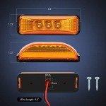 Nilight 4PCS 3.9 Inch LED Trailer Marker Lights