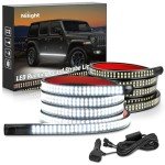 Nilight 2PCS 70-Inch Waterproof Emergency Strobe Lights