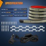 Nilight 2PCS 70-Inch Waterproof Emergency Strobe Lights