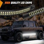 Nilight 2PCS 70-Inch Waterproof Emergency Strobe Lights