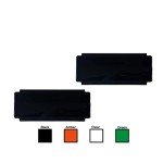 2-Pack Black Polycarbonate Lens Covers for LED Light Bar