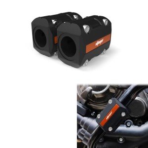 Motorcycle Engine Guard Crash Bar Protectors - Orange