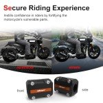 Motorcycle Engine Guard Crash Bar Protectors - Orange