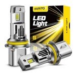 AUXITO 9007 Fog Light Bulbs, 800% Brighter, 6500K