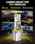 AUXITO 9007 Fog Light Bulbs, 800% Brighter, 6500K