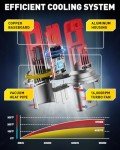 AUXITO 9007 Fog Light Bulbs, 800% Brighter, 6500K