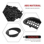 Jeep Wrangler JK Mesh Grill Inserts - Black