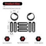 Jeep Wrangler JK Mesh Grill Inserts - Black