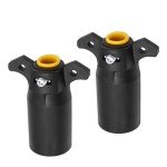 2-Pack 7 Way Trailer Plug Connectors for RVs