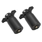2-Pack 7 Way Trailer Plug Connectors for RVs
