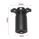 2-Pack 7 Way Trailer Plug Connectors for RVs