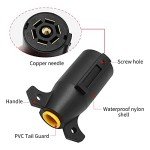 2-Pack 7 Way Trailer Plug Connectors for RVs