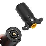 2-Pack 7 Way Trailer Plug Connectors for RVs