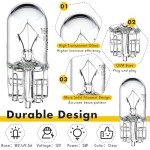 150 Pack 194 12V Wedge Base Light Bulbs